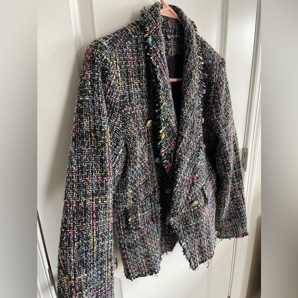 Multicolored Blazer. Silver Button Details. - image 5